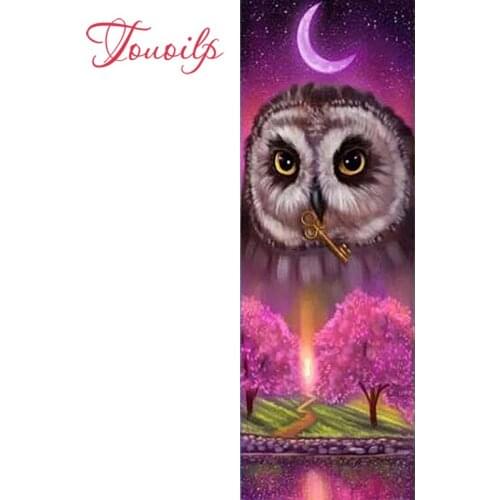 TOUOILP 3d diy forest animal moon owl full square&round 5d diamond painting cross stitch diamond embroidery mosaic needlework