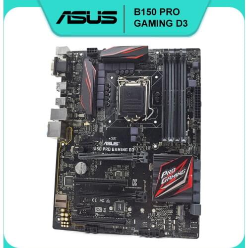 For Asus B150 PRO GAMING D3 Desktop Motherboard Socket LGA 1151 DDR3 B150 SATA3 USB3.0 Used Motherboard