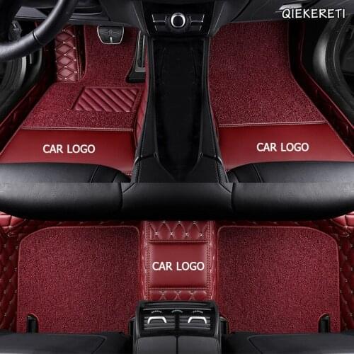 QIEKERETI Custom car floor mats For MINI Cooper R50 R52 R53 R56 R57 R58 F55 F56 CLUBMAN Countryman R60 F60 mini one foot mats