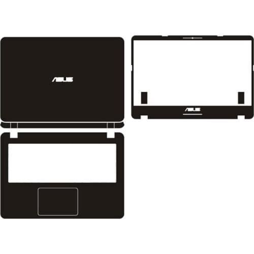 Laptop Carbon Fiber Vinyl Skin Sticker Cover For ASUS A407 A407M