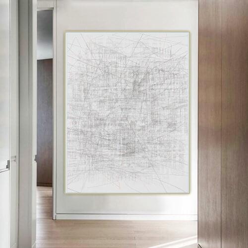 Citon Julie Mehretu《Aether》Abstract Canvas Art Oil Painting Artwork Poster Picture Wall Decor Background Home indoor Decoration