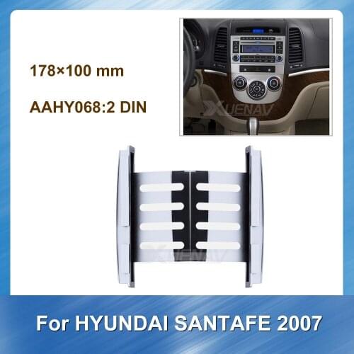 Double Din Car Radio Fascia For HYUNDAI SANTAFE 2007 Dashboard Frame Install Dash Bezel Trim Kit Fitting For HYUNDAI Bazel