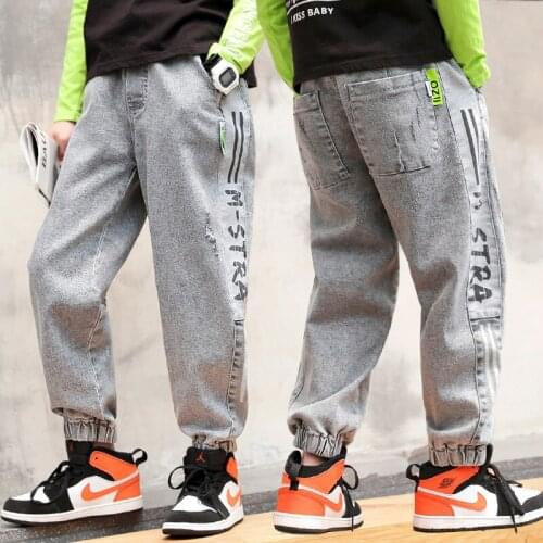 Cotton Baby Spring Autumn Jeans Pants For Boys Children Kids Trousers Clothing Teenagers Gift Home Outdoor High Quality