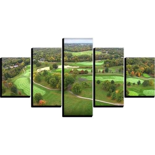 Canvas Art HD Printed Painting Modular Girl Pictures Home Decor Photo Frame 5 Panels Indian Figure Women Poster Wall