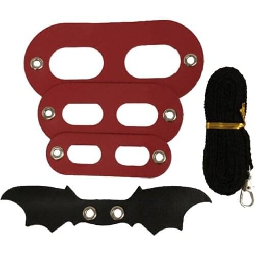 Lizard Traction Rope Reptile Bearded Dragon Harness Leather Leash with Wing