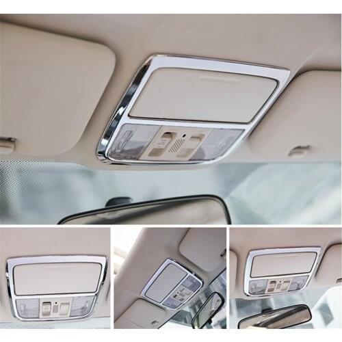 Car Cover Front Reading Lamp Cover Read Light Cover Trim For Honda Cr-V Crv 2012 2013 2014 2015 Stainless Steel 1pcs Per Set