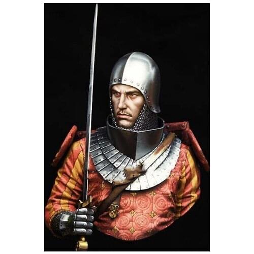 1/10 Scale Resin Bust Medieval Samurai Unpainted Figure Model Kit Free Shipping