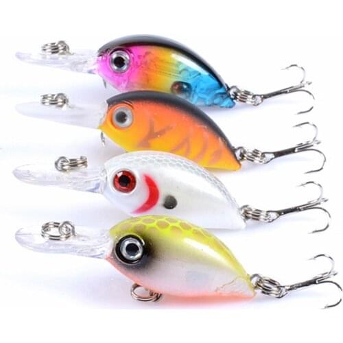 Crankbait Fishing Lure 5.2cm 3.8g Floating Artificial Hard Bait Bass Pike Crazy Wobblers Swimbait trout Fishing Tackle Pesca