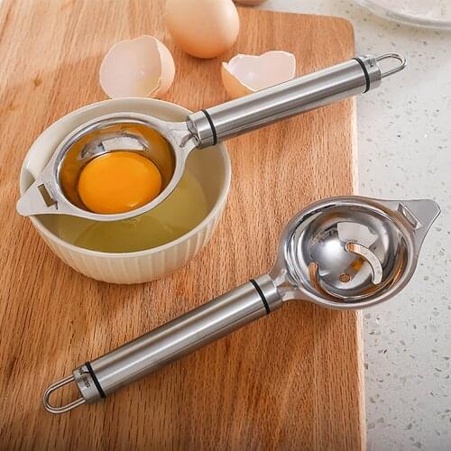 Stainless Steel Egg White Separator Tools Eggs Yolk Filter Gadgets Kitchen Gadgets Separating Funnel Spoon Egg Divider Tools