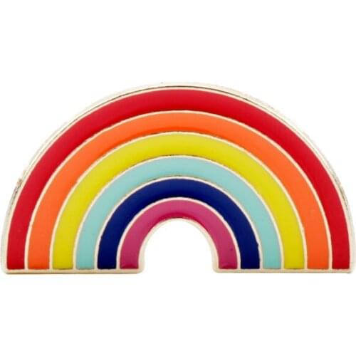 New Fashion Aesthetic Rainbow значки Brooch Pins Metal Pin on Bags Clothes for Women Men
