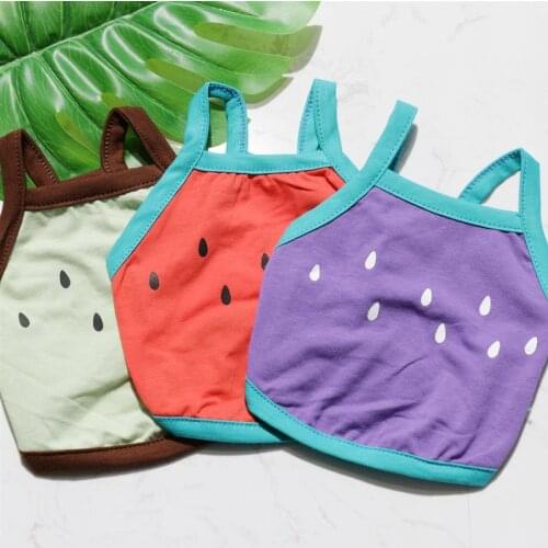 Fruit Dog Clothes Sling Dog Shirt Summer Cotton Dog Vests Puppy Chihuahua Clothes for Small Medium Dogs Yorkshire Ropa Perro Pug