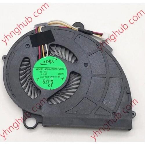 ADDA AB08005HX07QB00 Server Laptop Cooling Fan DC5V 0.55A 4-Wire