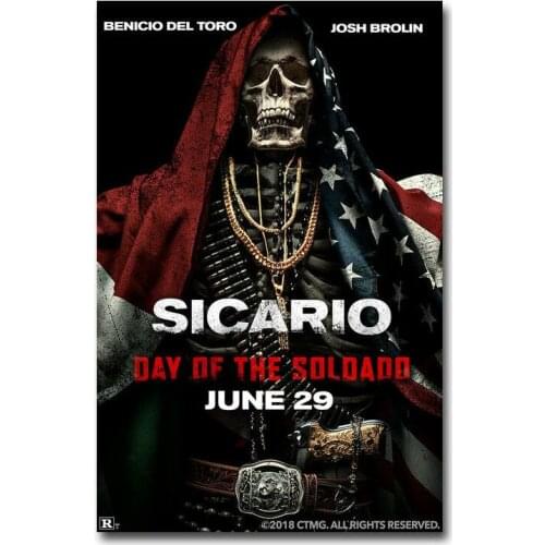 J0269 Sicario Day of the Soldado Movie 22 Silk Posters and Prints wall art Art Poster Home Decor