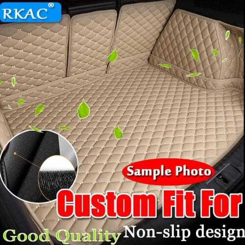 RKAC Custom car trunk mat For kia sorento 2017 2015 Sportage 3 2018 soul K3 Cargo Liner Interior Accessories car styling sticker