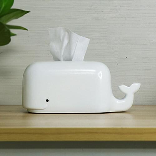 Modern Creative Tissue Boxes Simple Paper Storage Cute Cartoon Tissue Boxes Coffee Tables Boite A Mouchoir Home Products DG50TB