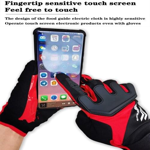 CYCABEL Cycling gloves Thickened Pad Shockproof Breathable Silica Gel Bike Gloves Men Women Full Finger Sport MTB Bicycle Gloves