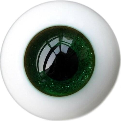 [wamami] 14mm Green Glass Eyes Eyeball BJD Doll Dollfie Reborn Making Crafts