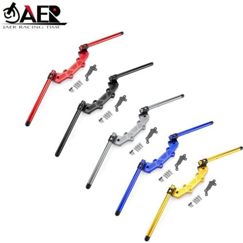 JAER Motorcycle Clip on Adjustable Handlebars Handle Bar with Adapter for Yamaha MT09 MT 09 MT-09 FZ09 FZ-09 2013-2019