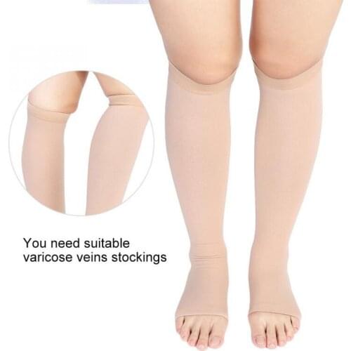 1Pair Unisex Varicose Vein Stockings Anti-Fatigue Veins Compression Socks Calf Vein Stocking Knee Posture Corrector Of Man Woman