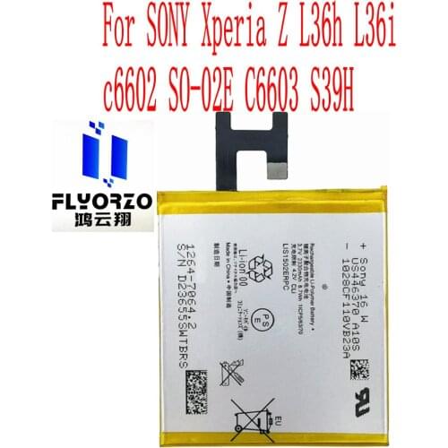 100% Brand new High Quality 2330mAh LIS1502ERPC Battery For SONY Xperia Z L36h L36i c6602 SO-02E C6603 S39H Mobile Phone