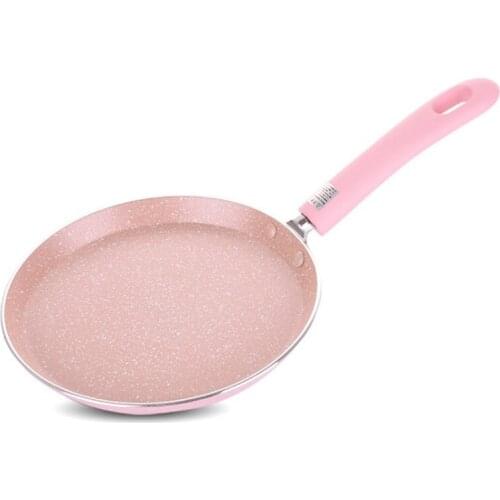 24Cm(8 Inch)Frying Pan Pizza Pancake Non-Stick Pan Aluminum Pans Steak Frying Pot Gas Cooker Induction Cooker Pans Flat Frying P