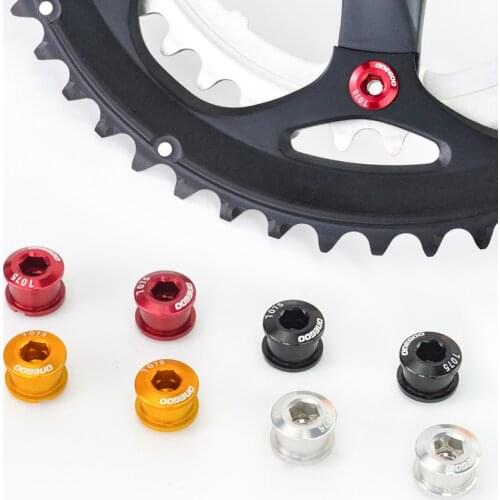 5pcs/set Onegoo Bicycle Chainwheel Disc Brake Screws Bolts Cycling Wheel Bolt Alloy Plate Nails Sprocket MTB Road Bike Screws