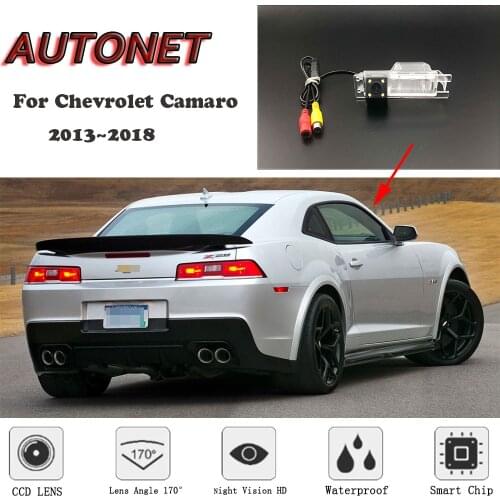 AUTONET HD Night Vision Backup Rear View camera For Chevrolet Camaro 2013~2018 /RCA Standard Parking Camera/license plate Came