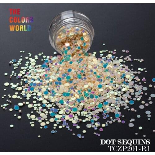 TCT-154 Round Dot Shape Mix Sequins For Nail Art Decoration Body Art FacePaint Nail Gel Manual DIY Decoration Crafts Decoration