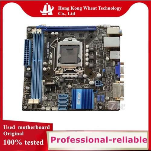 For ASUS P8H61-I LX R2.0 Motherboard Socket LGA 1155 DDR3 SATA2 For Intel H61 Original Desktop Used Mainboard