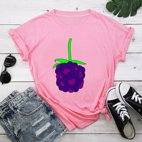 Grape Tshirt Women T-shirts Tops Femme Clothes Female T-shirt Harajuku Summer 90s Tshirt TX8296