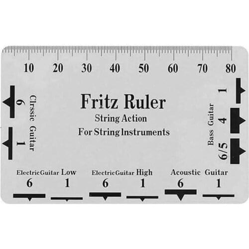 Guitar String Action Gauge Guitar measuring ruler Measuring Acoustic Tool Luthier For Bass Classical Tool Guitar Electric F6D6