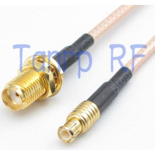 50CM Pigtail coaxial jumper cable RG316 extension cord 20in SMA female jack to MCX male plug RF adapter connector