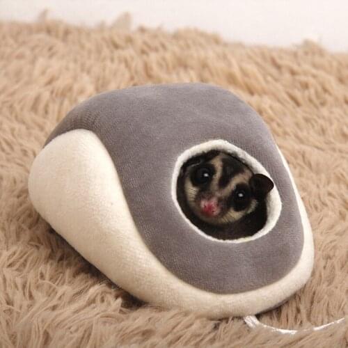 Computer Mouse Shape Small Animal Cage Hanging Hamster House Bed Mini New Born Pets Swing Hedgehog Nest Warm Rodent/Rat/Hedgehog