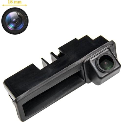 Misayaee HD Car Rear View Reverse Backup Camera Trunk Handle for Audi A4 B7 2005-2008 AUDI A3 V8 2009-2015 A6 4F Q7 4L0