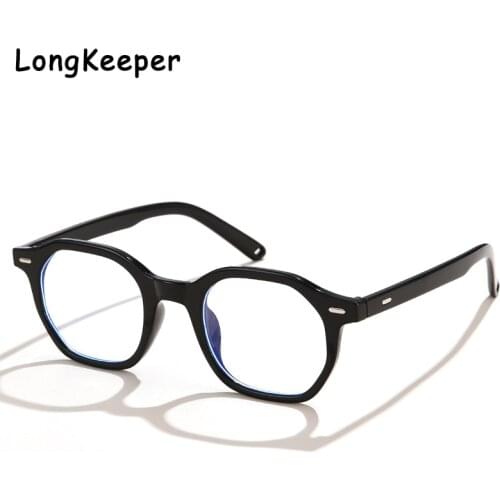Fashion Glasses Frame for Women Vintage Blue Light Blocking Computer Gaming Eyeglasses Men Spectacle Polygon Optical Eyewear