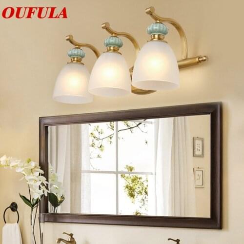 OULALA Indoor Wall Lamps Fixture Copper Modern LED Sconce Contemporary Creative Decorative For Home Foyer Corridor Bedroom