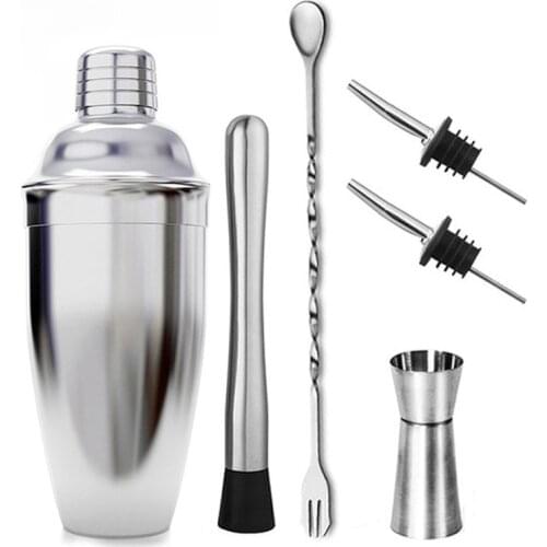 Stainless Steel Cocktail Shaker Mixer Wine Martini Boston Shaker For Bartender Drink Party Bar Tools 550ML/750ML