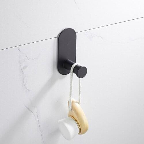 2021 New Matte Black Bathroom Hardware Set Black Robe Hook Towel Bar Toilet Paper Holder Bath Bathroom Accessories