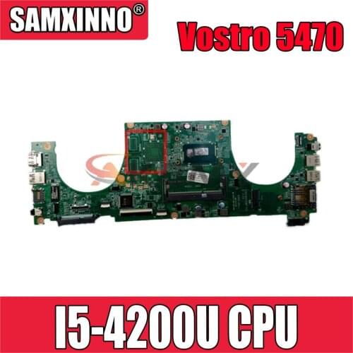Original Laptop motherboard For DELL Vostro 5470 V5470 Core SR170 I5-4200U Mainboard CN-0FX16M 0FX16M DAJW8CMB8E1
