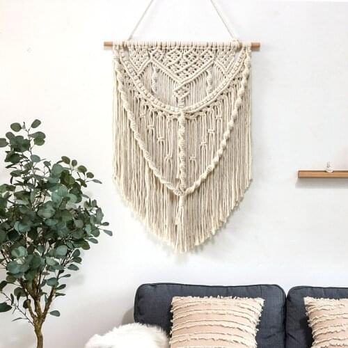 Chic Macrame Wall ing Tapestry Boho Woven Knitted Tapestries Home Decor