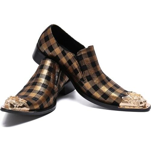 Mixed-color Plaid Canvas Shoes High Quality Pointed Toe Slip On Men Loafers Plus Size Summer Fashion Mens Shoes Casual Flats