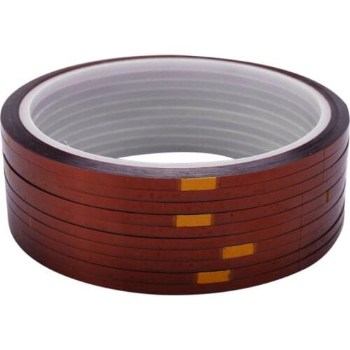 10 rolls 33mx3mm Heat Resistant Heat Temperature Adhesive Tape Sublimation Mug Tape,Brown color