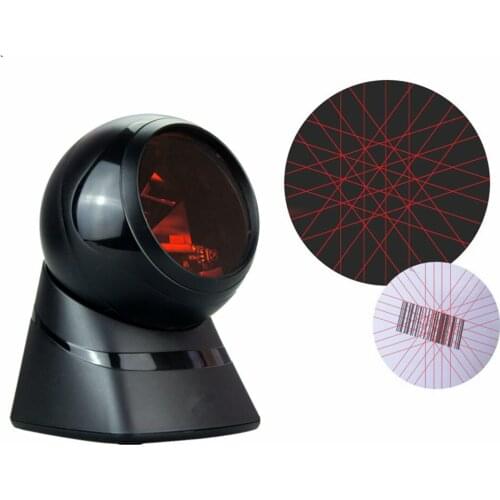 High quality omnidirectional desktop laser barcode scanner for supermarket Retail automatic bar code Scanning Platform