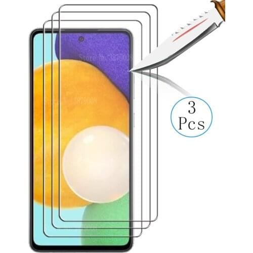 3pcs Tempered Glass For Samsung Galaxy A52 5g Film Screen Protector For Samsung A52 A 52 SM-A526B/DS A526B Protective Glass 6.5"