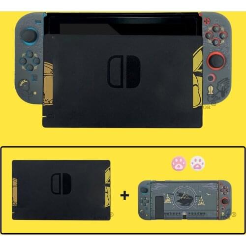 2 IN 1 Black Complete Charging Dock For NS Nintend Switch HDMI-compatible TV Dock Charger Station Stand + Hard Protection Cover