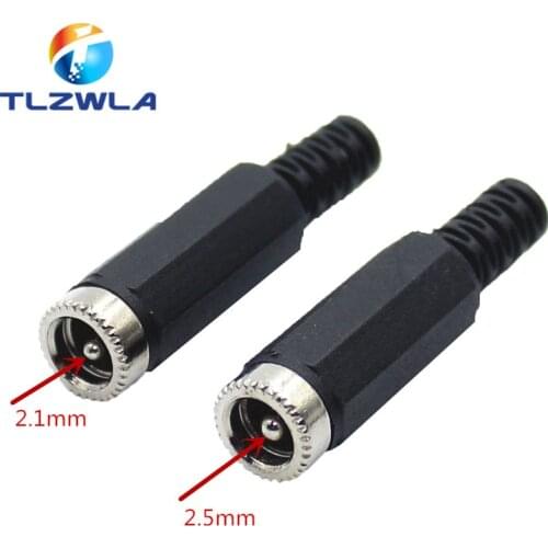 1pcs Female DC Power Jack Plugs Socket Adapter Connector 2.1/2.5mm x 5.5mm For Socket Repairs Tool 5.5*2.1mm 5.5*2.5mm