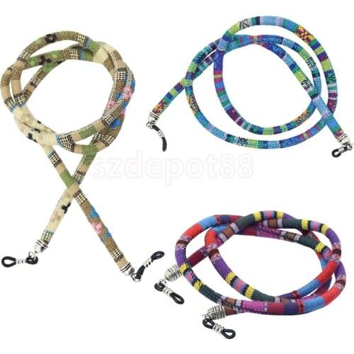 3 Pieces/Lot Ethnic Coarse Cotton Cord Eyeglasses Sunglasses Holder Retainer Boho Outdoor Activities Eyewear