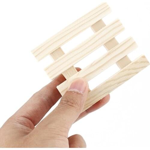 8 * 7 cm Natural Wood Wooden Soap Dish Storage Tray Holder Bath Shower Plate Support Tray Shower Plate Wash Soap Bath