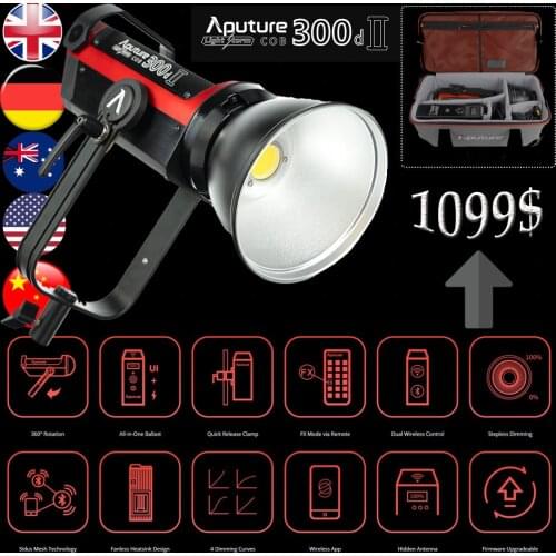 Aputure LS C300D II Light Storm COB 300D II Aputure LS C300D II LED Light Kit V-Mount Studio Light Photography Lighting