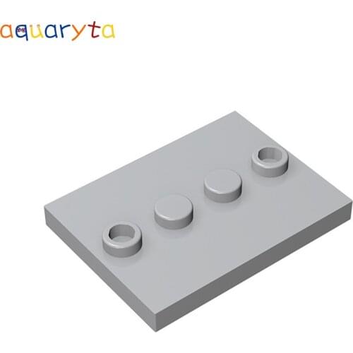 Aquaryta 20pcs Plate Special 4x3 with 4 Studs in Centre Building Blocks Parts Compatible 88646 Creativity Educational Toy Gift